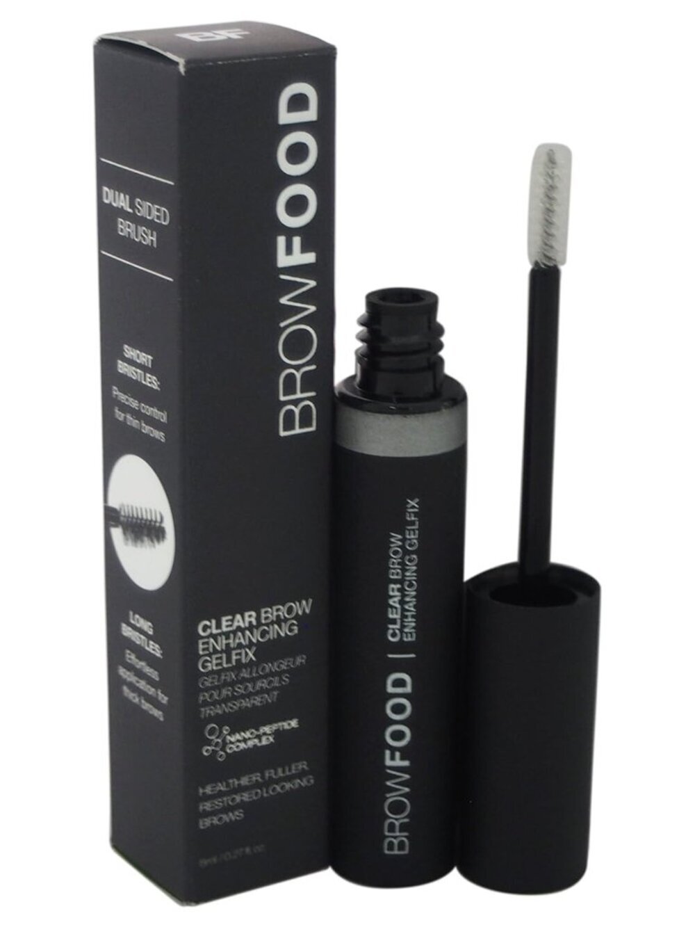 BrowFood Clear Brow Enhancing Gelfix 8ml Eyebrow Styling Gel Nano Peptide New